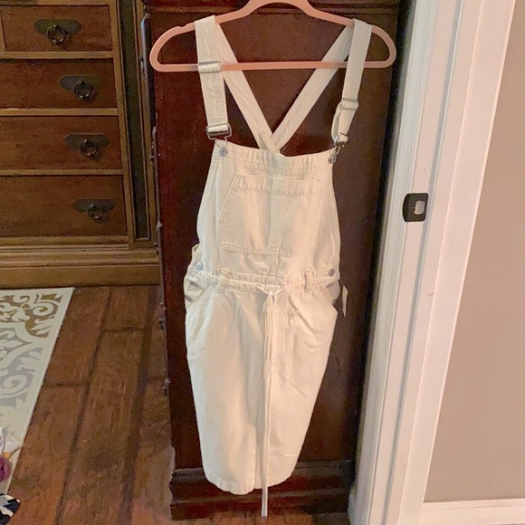 COPY - Gap off white overall skirt size medium tall - Picture 1 of 8